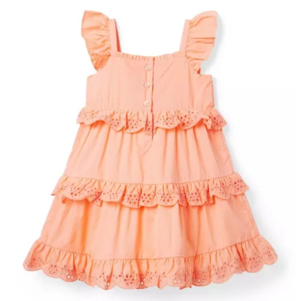 Janie and Jack Eyelet Ruffle Dress Size 2T - Picture 2 of 6